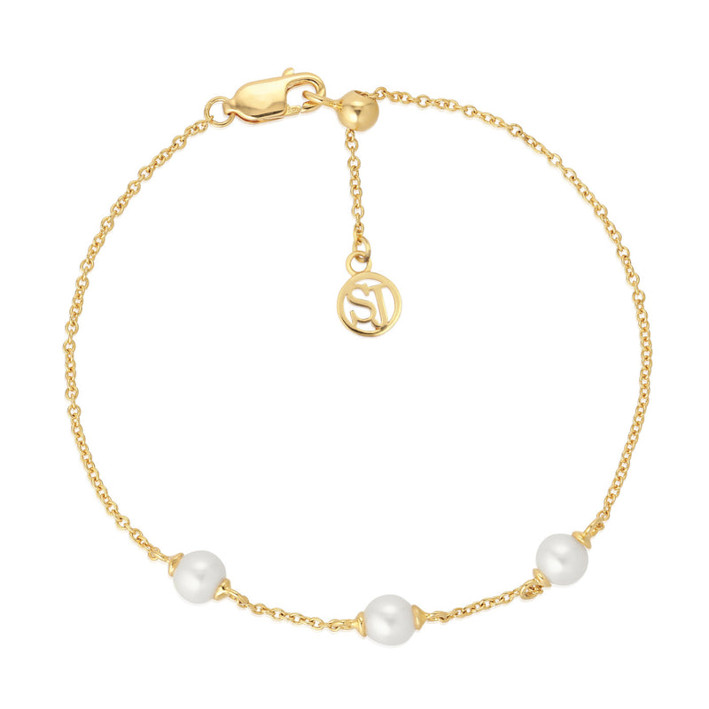Sif Jakobs Padua 925 Sterling Silberen Goldfarbene Armband SJ-B22225-P-YG-zoom-