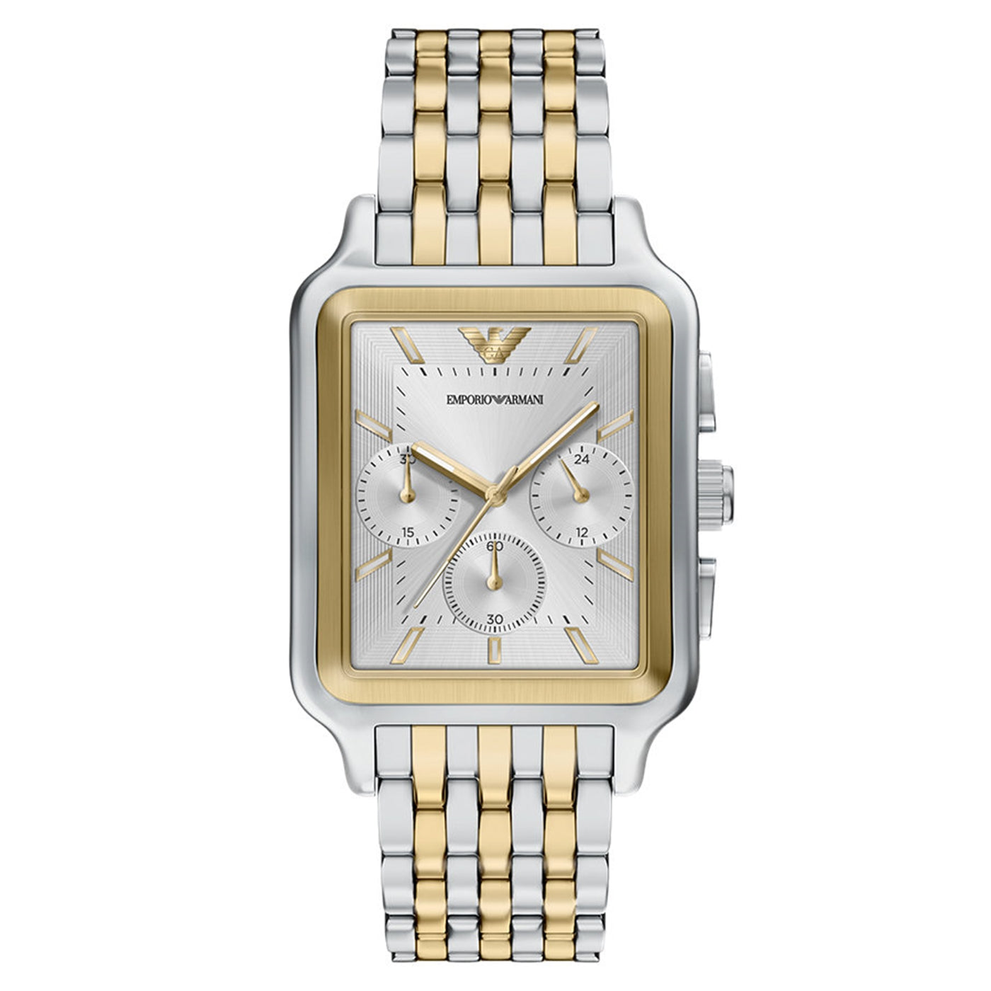 Emporio Armani Rectangular Silver Dial Watch AR11752