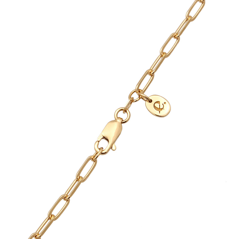 Elli 925 Sterling Silver Necklace Gold plated with Quartz 2004-BF-0008133-001-zoom-