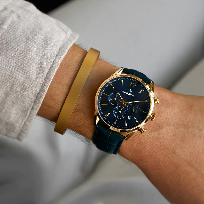 Mats Meier Annecy goldfarbener Stahlarmband MM320015-zoom-