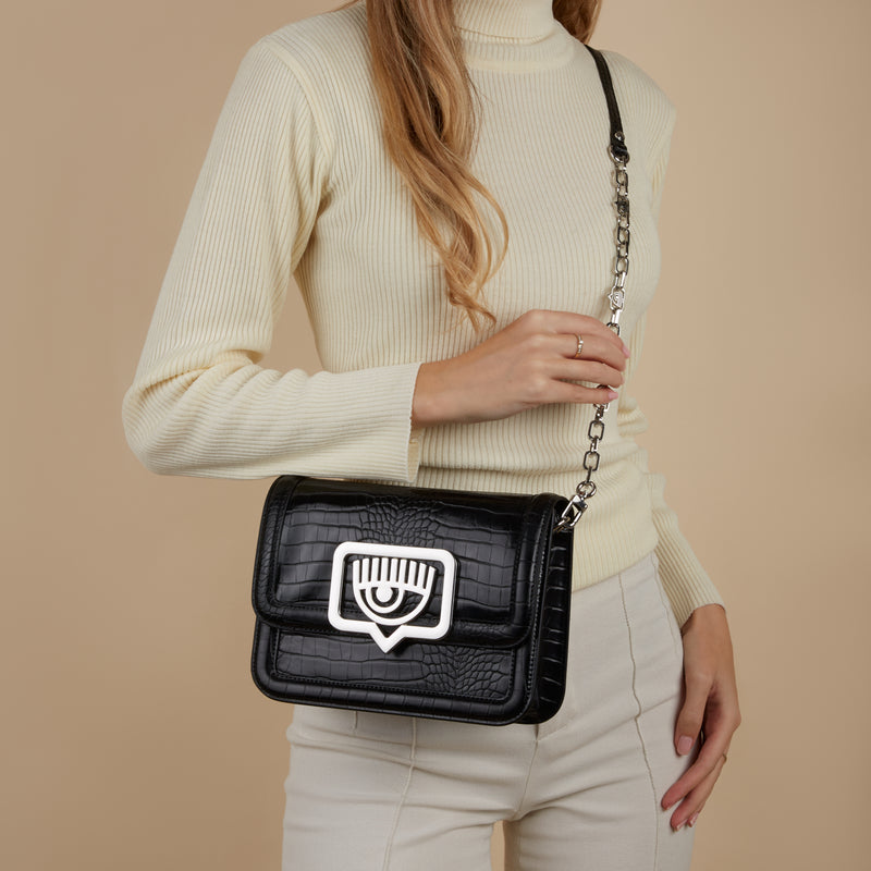 Chiara Ferragni Eyelike damen Umhängetasche Schwarz 75SB4BB1-ZS728-899-zoom-