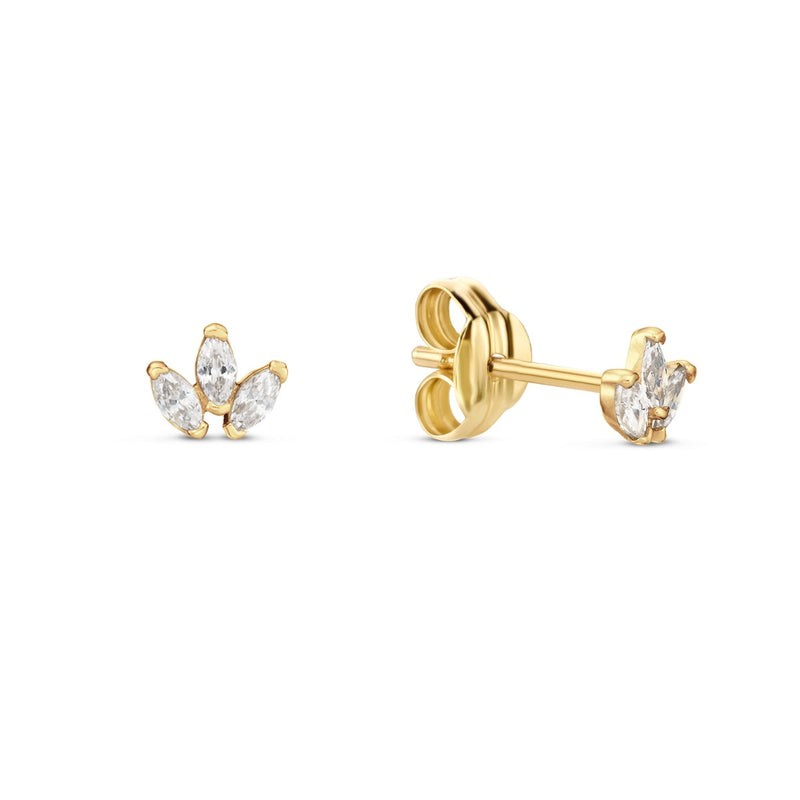 Jackie Gold damen Ohrknöpfe 585 Gold JKE24.446-zoom-