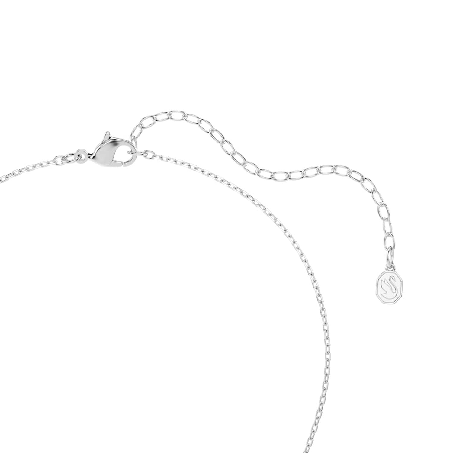 Swarovski Swan Pave Silver-Tone Necklace 5754347