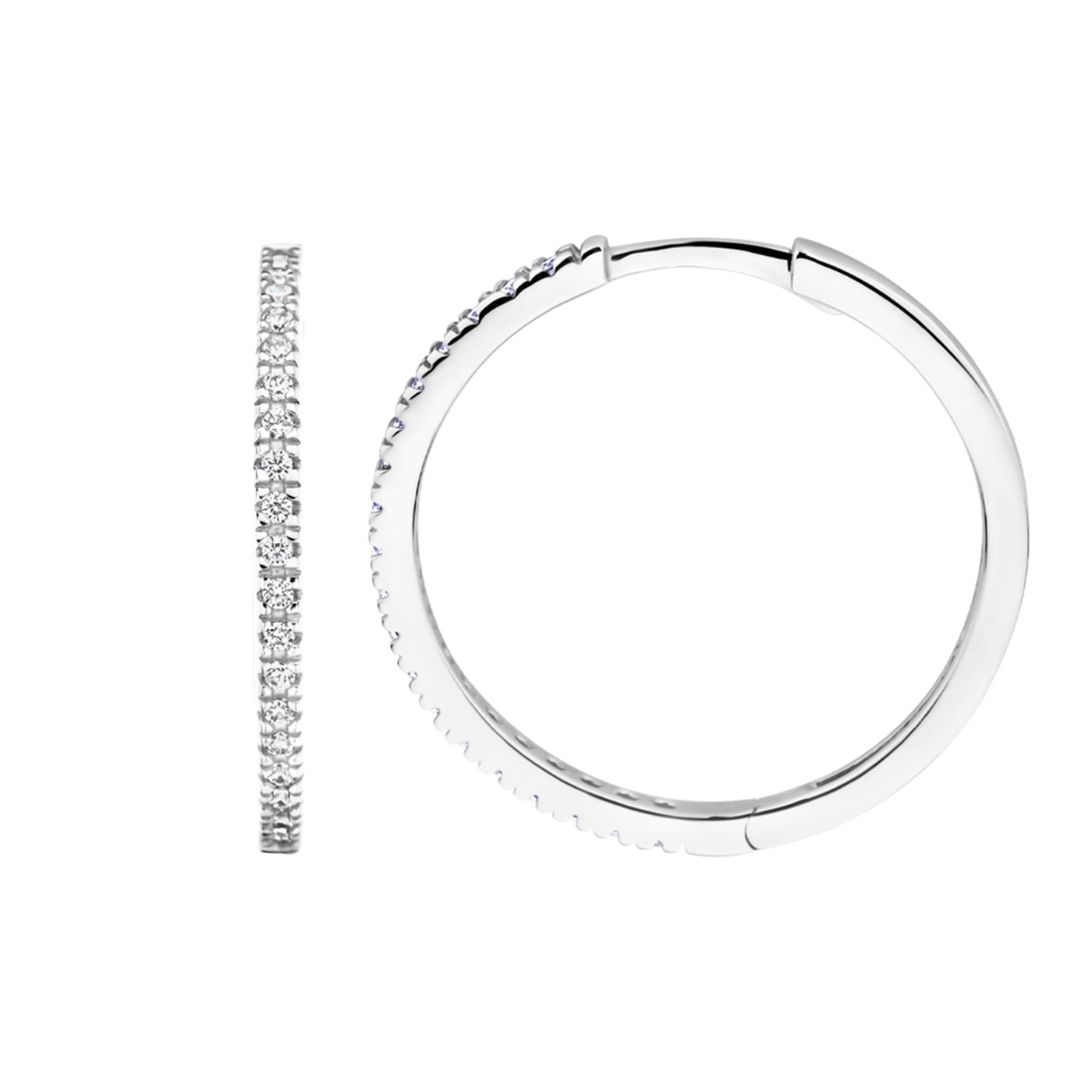 Blush 14 karat white gold Earrings 7306WZI
