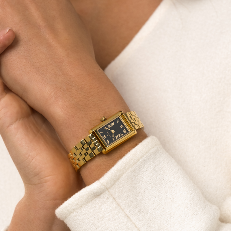 Mockberg Timeless Gold-coloured Noir Watch MO243-zoom-