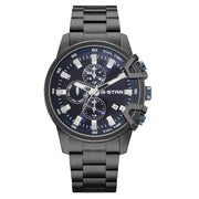 G-STAR Bend3D Schwarze Herrenuhr mit blauem Zifferblatt GSW.505.05