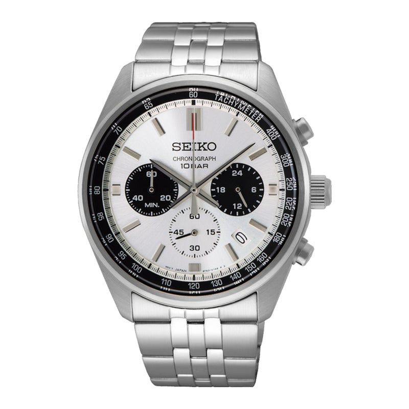 Seiko herren Uhr Silber SSB425P1-zoom-