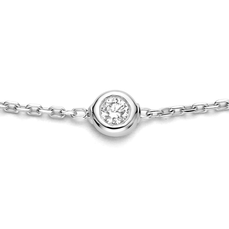 Isabel Bernard De la Paix Alfie 14 Karat | Weißgold Armband | Diamant 0.12 Karat | IBD320003-zoom-