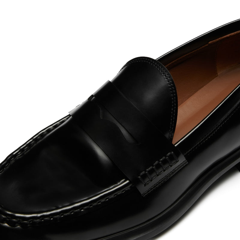 Isabel Bernard Vendôme Blandine Schwarz spazzolato Leder Loafers IB51015-601-37-zoom-