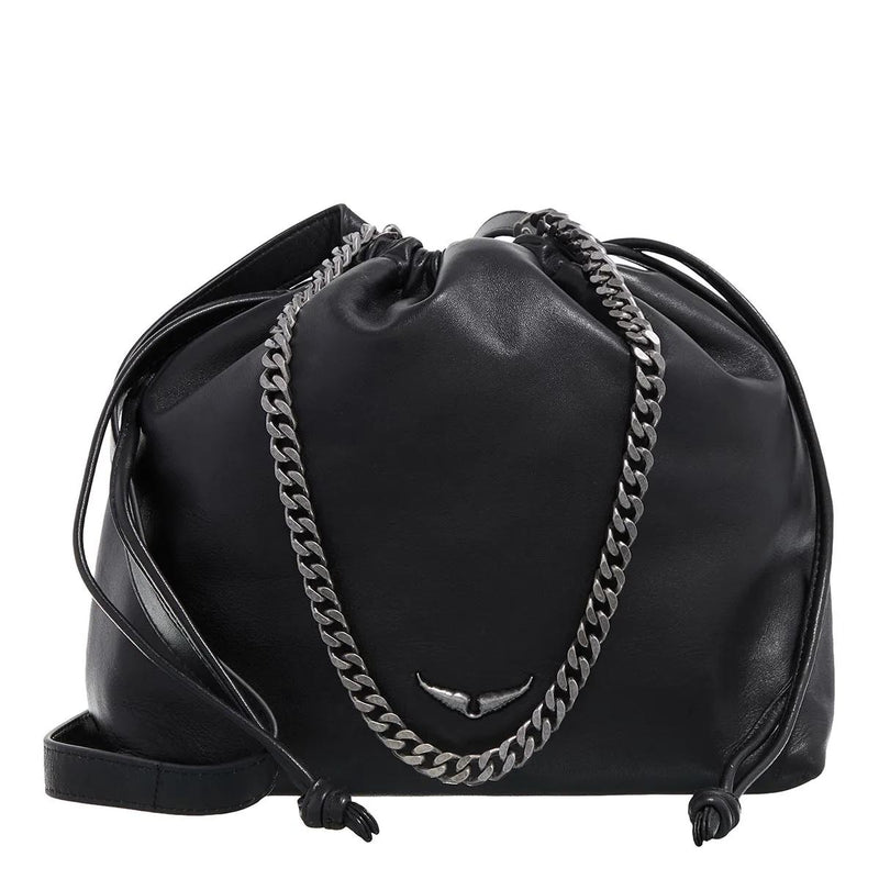 Zadig & Voltaire Rock Today Black Leather Bucket bag 2001-A0542901-zoom-