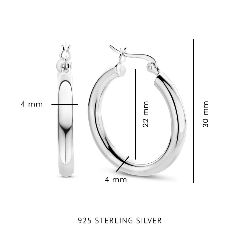 Parte Di Me Bibbiena Poppi damen Creolen Silber PDM36153-zoom-