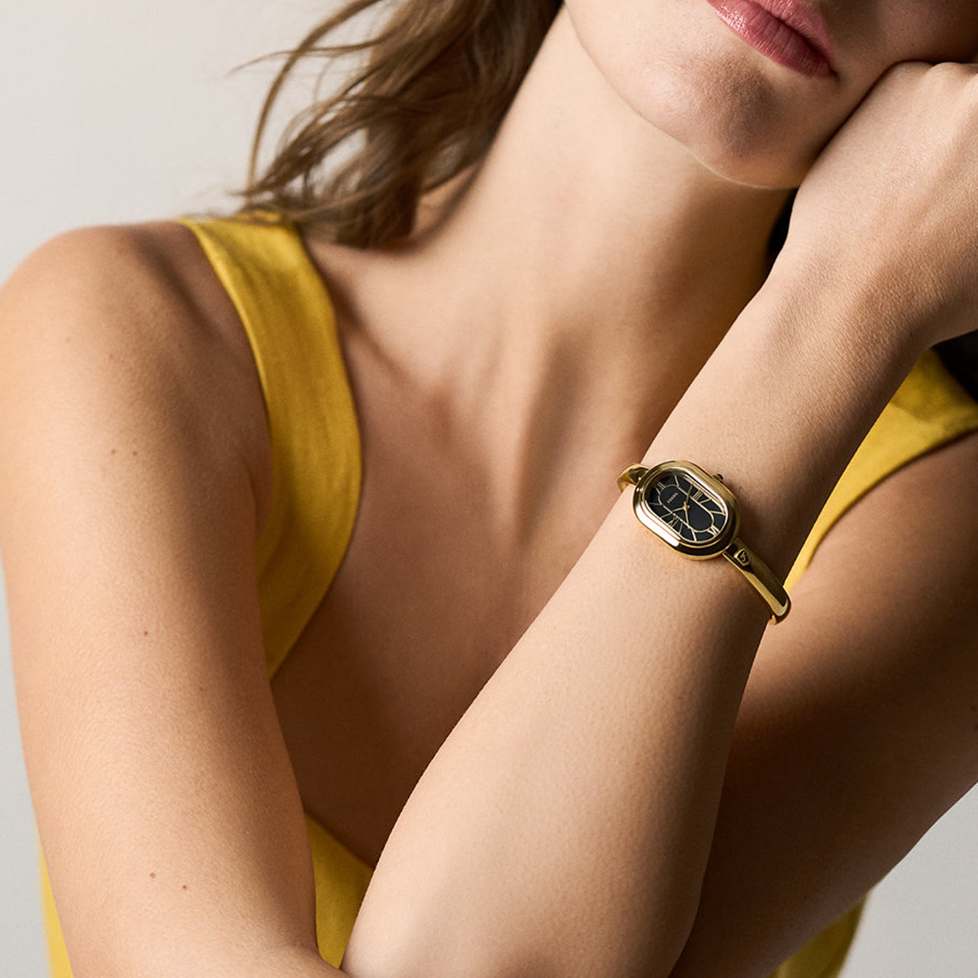 Fossil Sloan Oval White Dial Watch ES5456