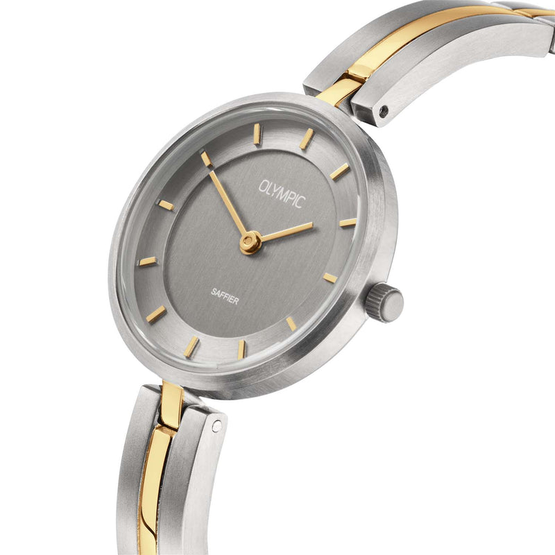 Olympic Titanium Grijs Dames Horloge 2002-OL1DTT004B-zoom-