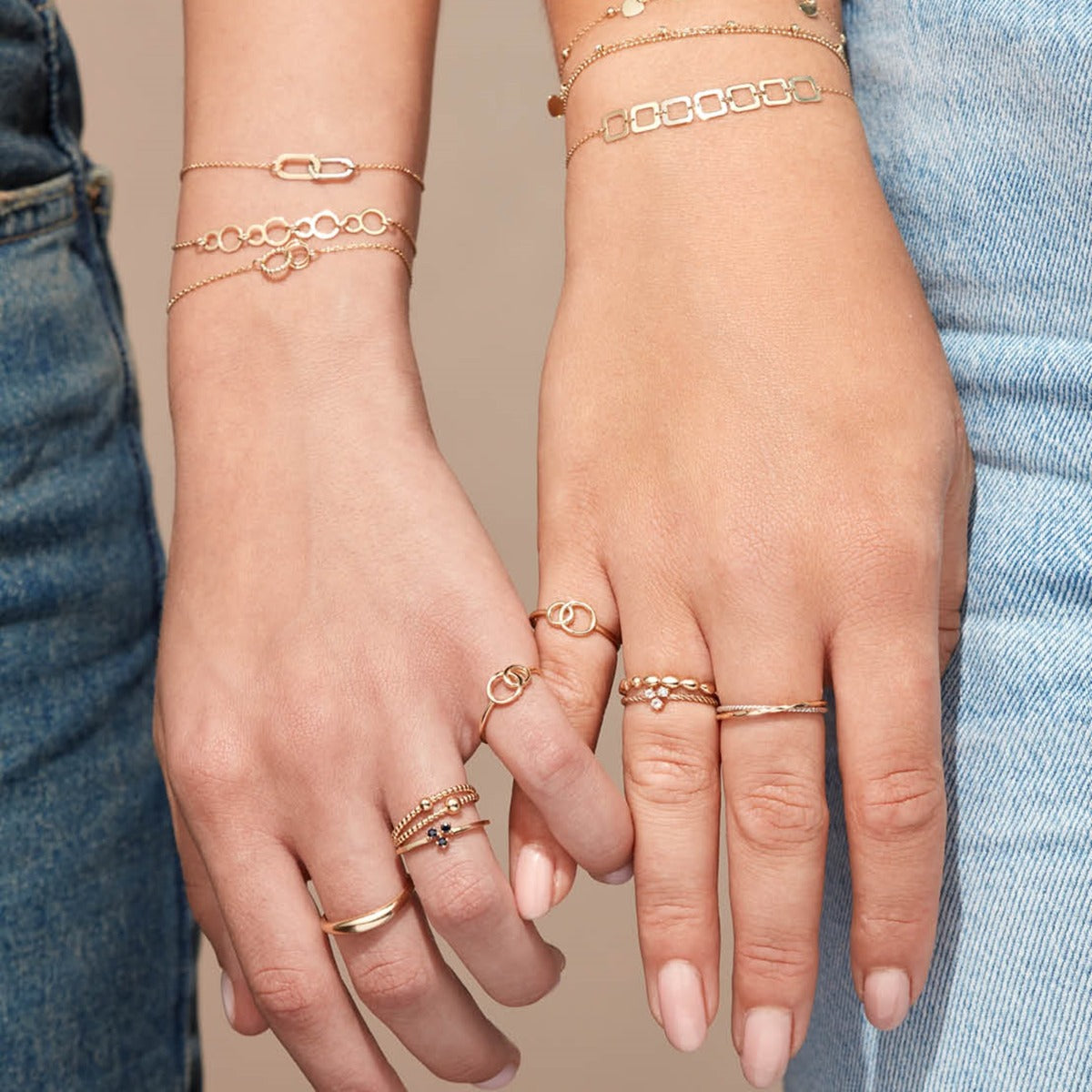 Jackie Gold Giro Doppio 14 Karat Gold Ring JKR24.408-52