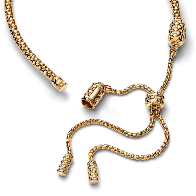 Pandora Moments 14 Karat Gold Plated Chain Bracelet 563090C00-2-zoom-