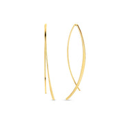 Jackie Gold 14K Golden Hoop Earrings JKE23.359