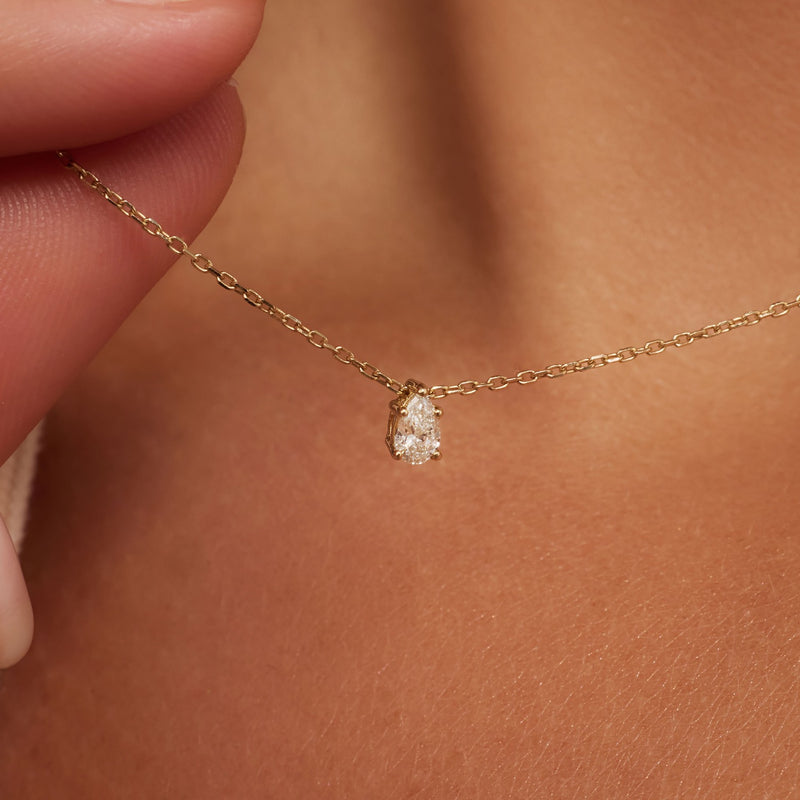Isabel Bernard De la Paix Eloise 14 karat gold necklace with diamond 0.1 carat IBD350025-zoom-