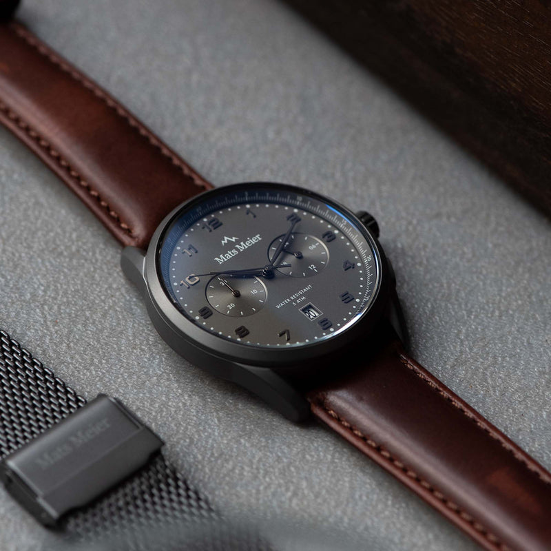 Mats Meier Mont Vélan herren Uhr Braun MM10005-zoom-