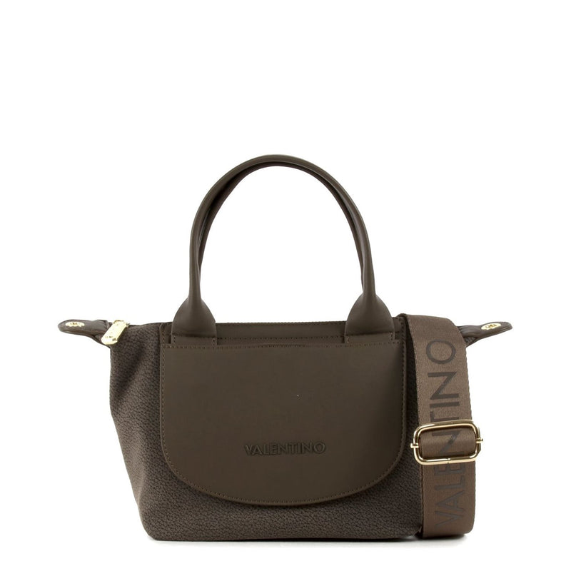 Valentino Bags Snowfall Dunkelbraune Shopping Bag VBSA5T05MORO-zoom-