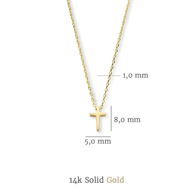 Isabel Bernard Cadeau d'Isabel 14 Karat | Gold Halskette und Armband Geschenksets IB90091-zoom-