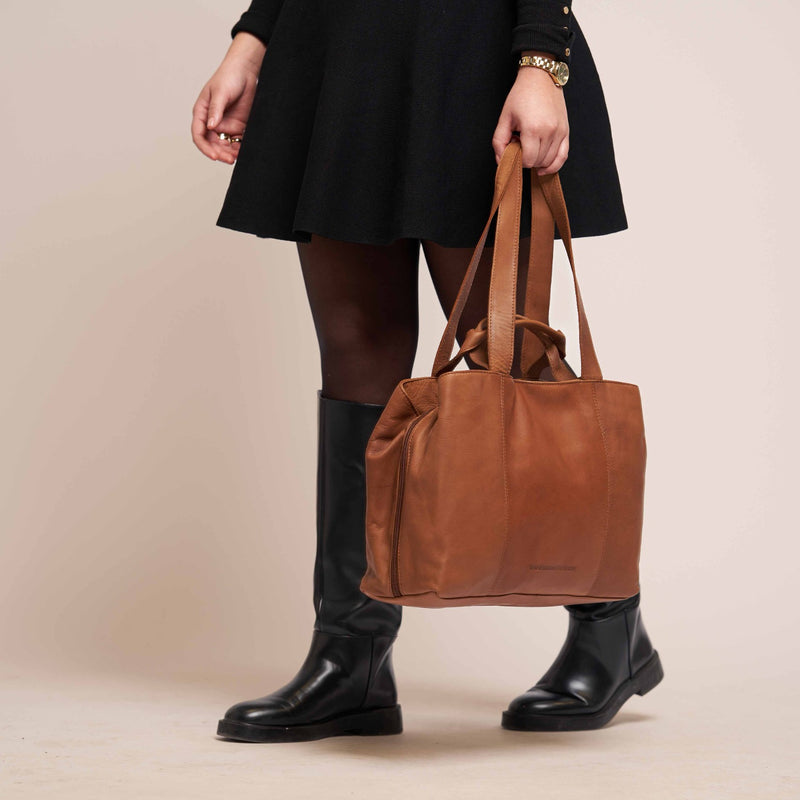 The Chesterfield Brand Gail Leather Cognac Shoulder Bag C48.098731-zoom-