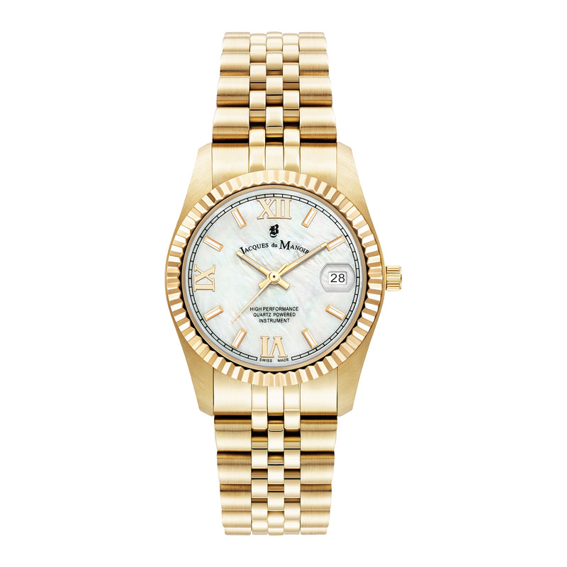Jacques du Manoir Inspiration Prestige damen Uhr Gold JWL01302-zoom-