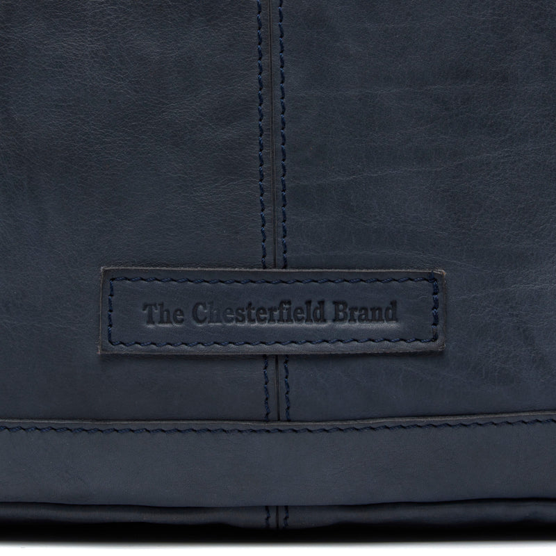 The Chesterfield Brand Ontario Blue Leather Shopper C38.019810-zoom-