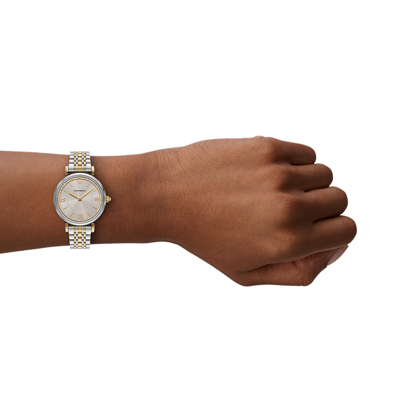 Emporio Armani Silver and Gold Women's Watch AR11702-zoom-