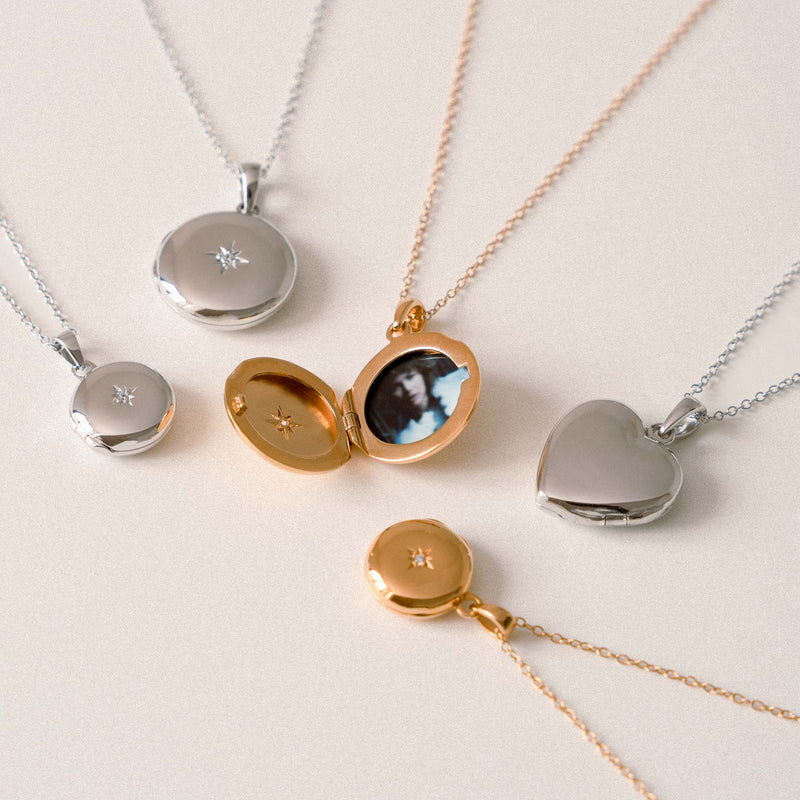 Violet Hamden Sisterhood Memory 925 Sterling Silberne Halskette mit Fotomedaillon VH340027-zoom-