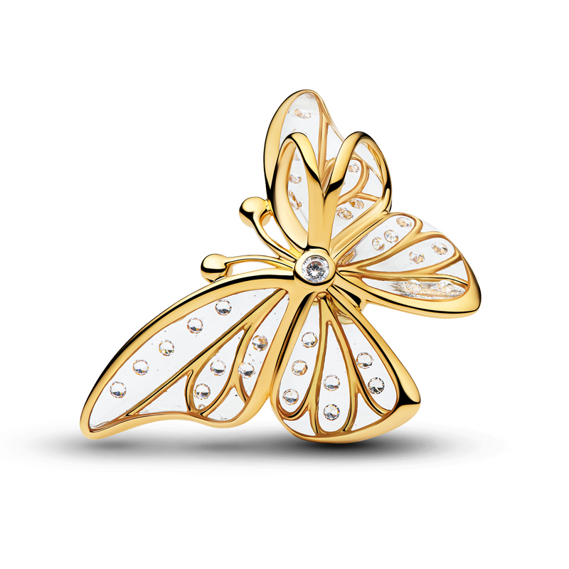 Pandora Moments Gold Plated Zirconia Oversized Butterfly Openwork Charm 764487C01-zoom-