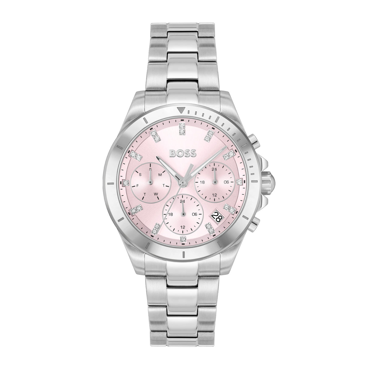 Hugo Boss ALLEY Roze Dames Horloge 2002-HB1502825