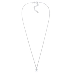Elli 925 Sterling Silver Solitaire Necklace with Diamond (0.1 ct) 2004-BF-0007590-001