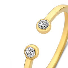 Isabel Bernard De la Paix Flavie 14 Karat Gold Ring With Diamond 0.08 Carat IBD330032-58