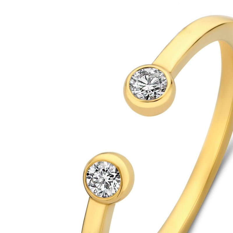 Isabel Bernard De la Paix Flavie 14 Karat | Gold Ring | Diamant 0.08 Karat | IBD330032-58-zoom-