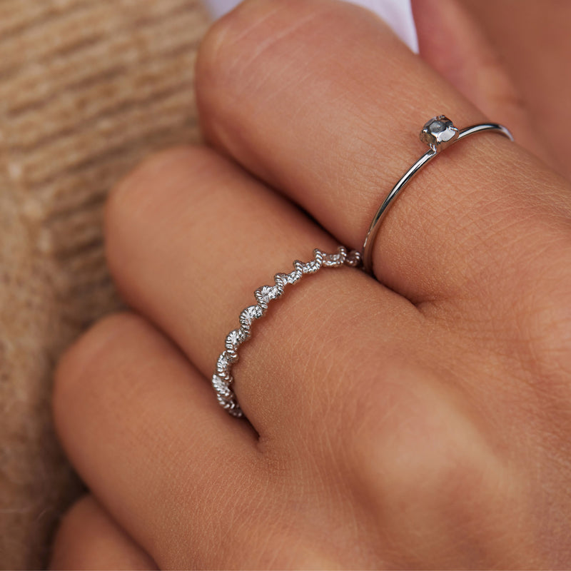 Violet Hamden Sisterhood Lunar 925 Sterling Silberner Gedrehter Ring VH33005-50-zoom-