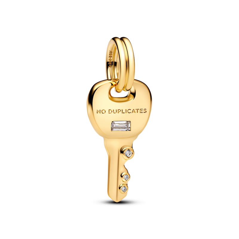 Pandora Moments Gold Plated Key Hanging Charm 764347C01-zoom-