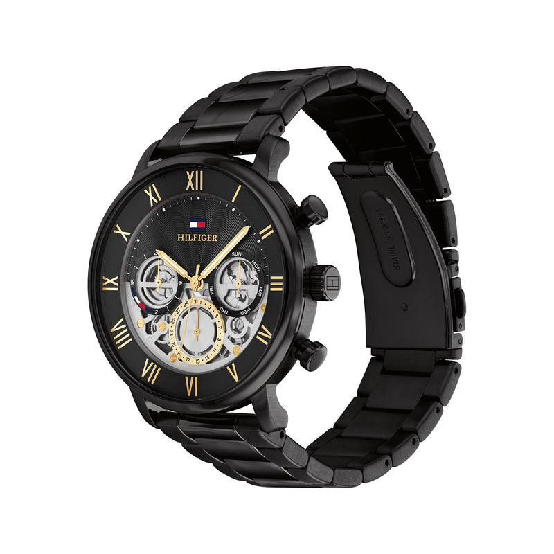 Tommy Hilfiger Schwarze Herrenuhr TH1710706-zoom-