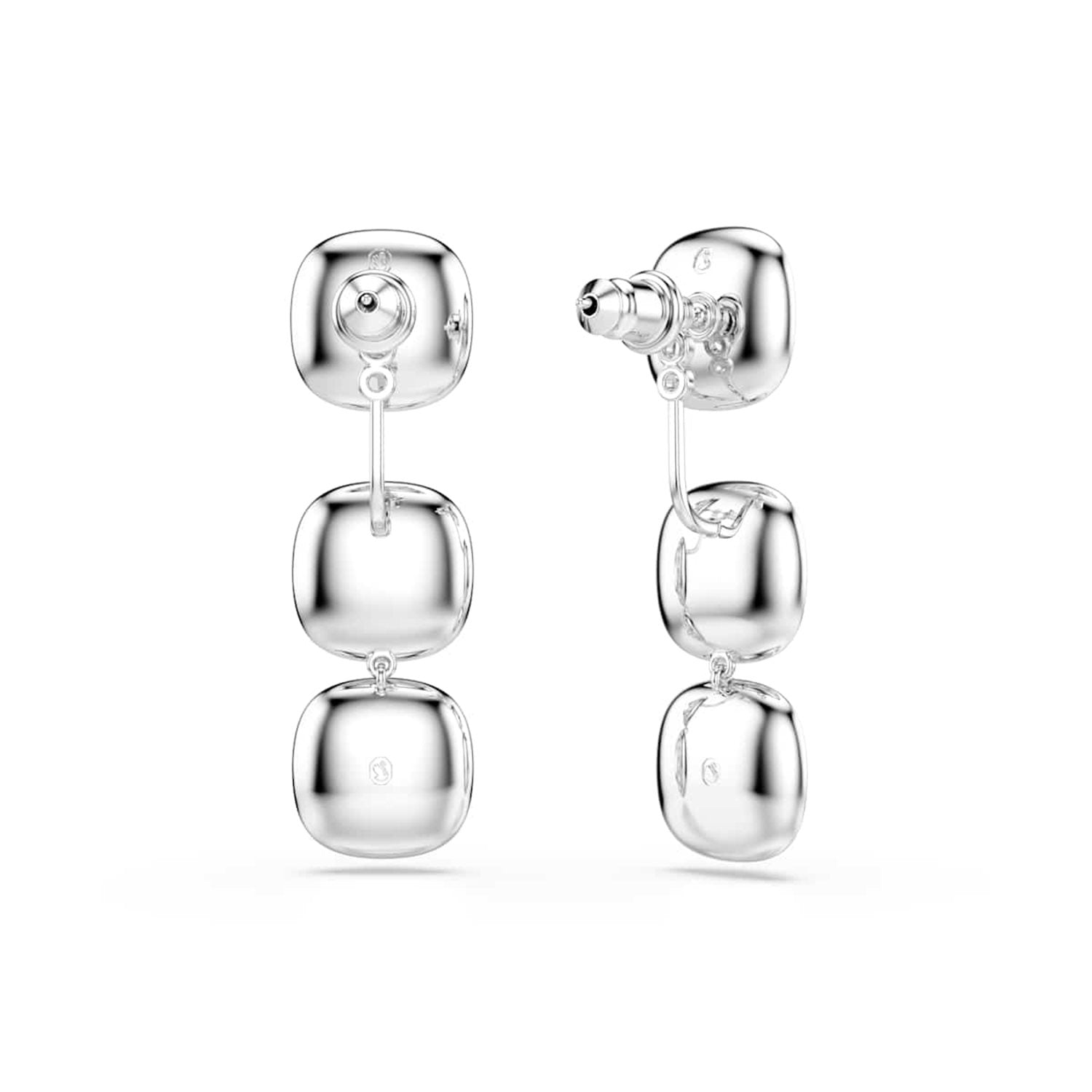 Swarovski Una Angelic Cushion Silver-Tone Earrings 5754342