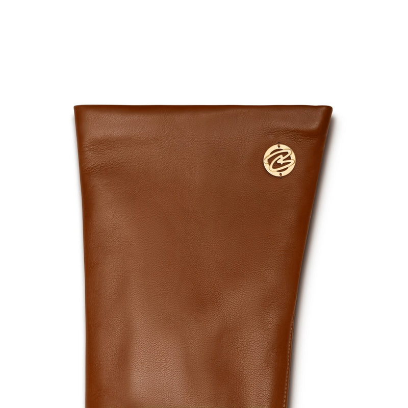 Isabel Bernard Honoré Eleanor Cognac Ziegenfell Leder Handschuhe IB67000-336-7-zoom-