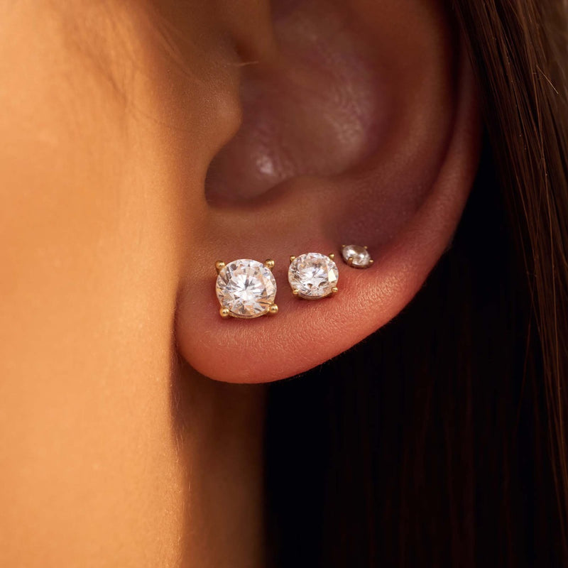 Beloro Jewels Monte Napoleone damen OhrknÃ¶pfe Gold BO360013-zoom-