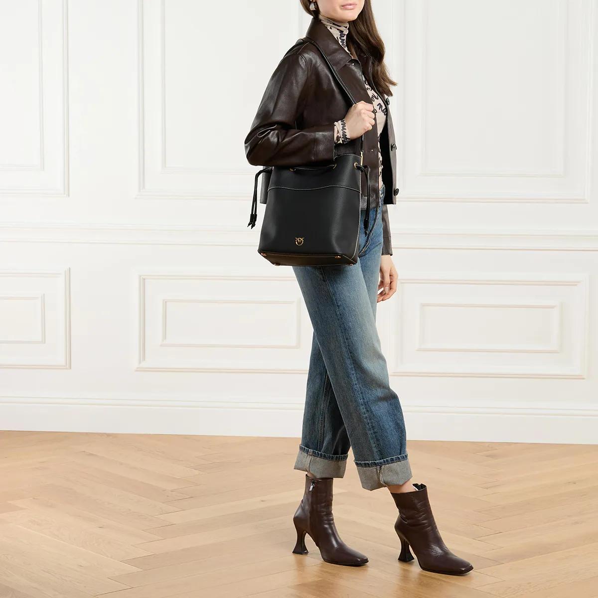 Pinko Black Bucket Bag 2001-A0536929