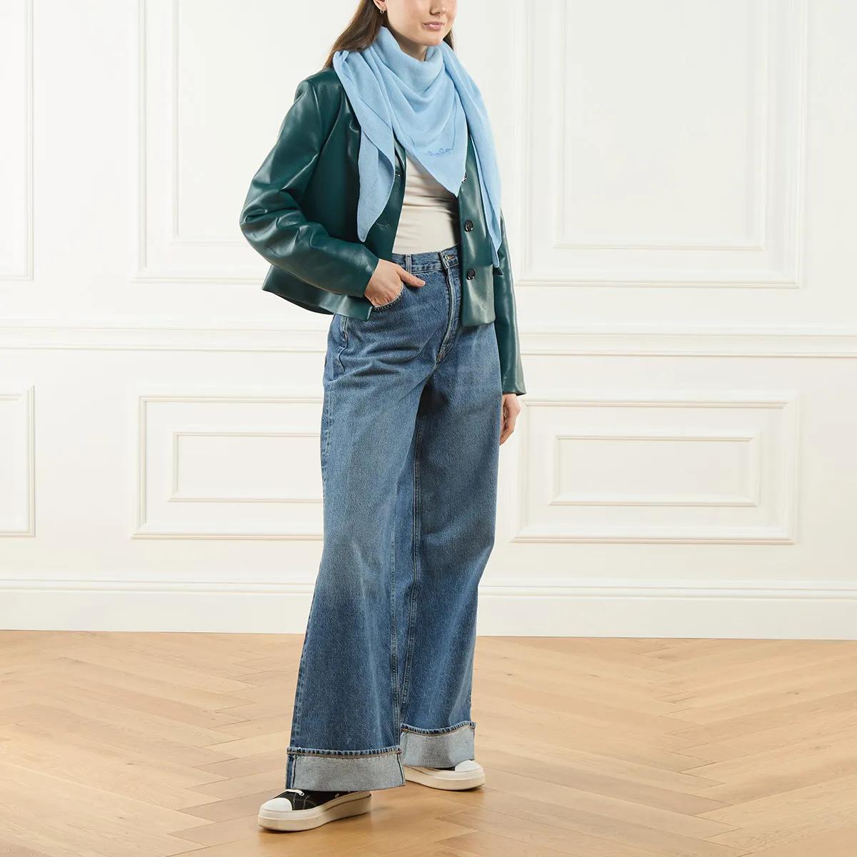 Lala Berlin Blue Cashmere Scarf 2001-A0533922