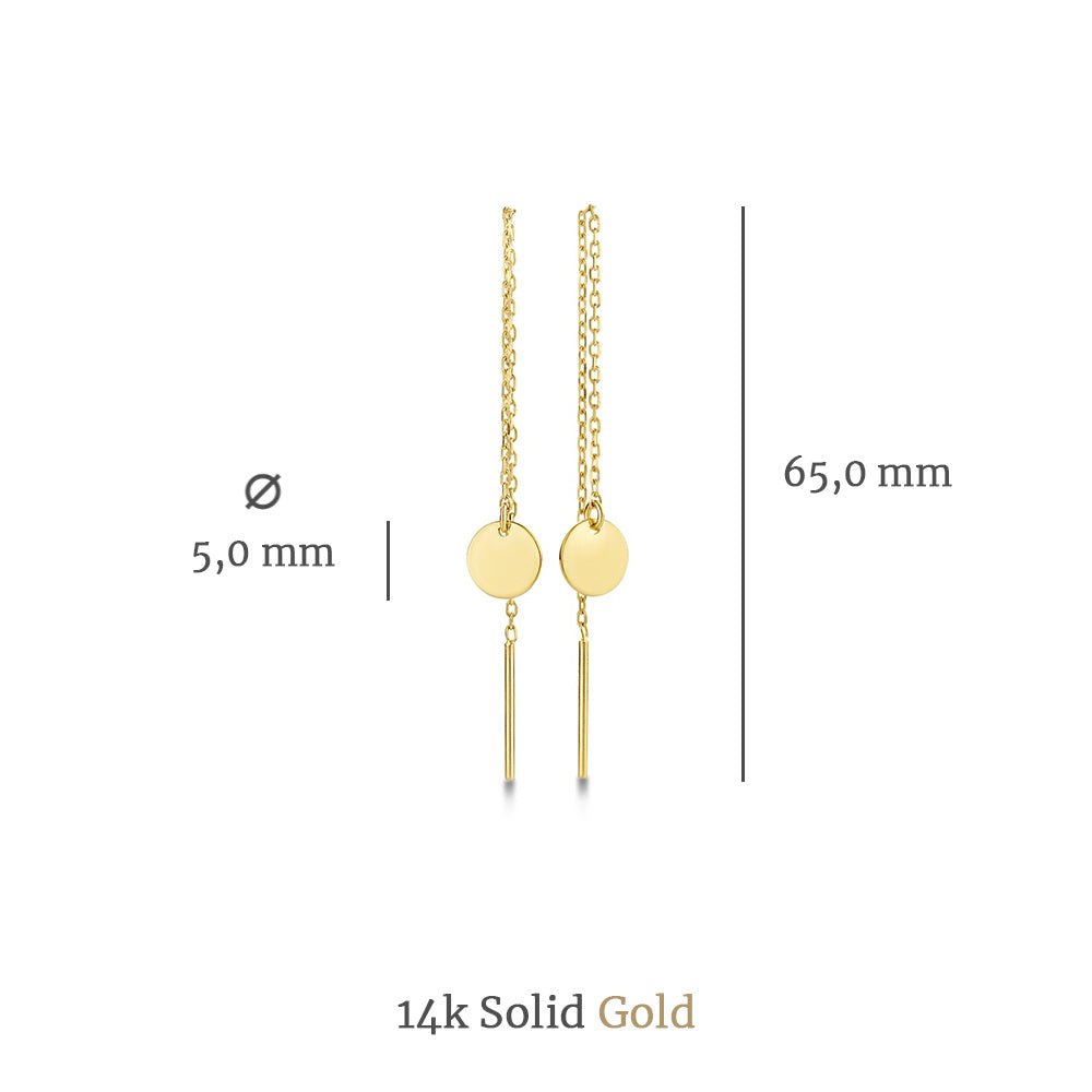 Isabel Bernard 14 Carat Golden Le Marais Jeanne Earrings IB360197