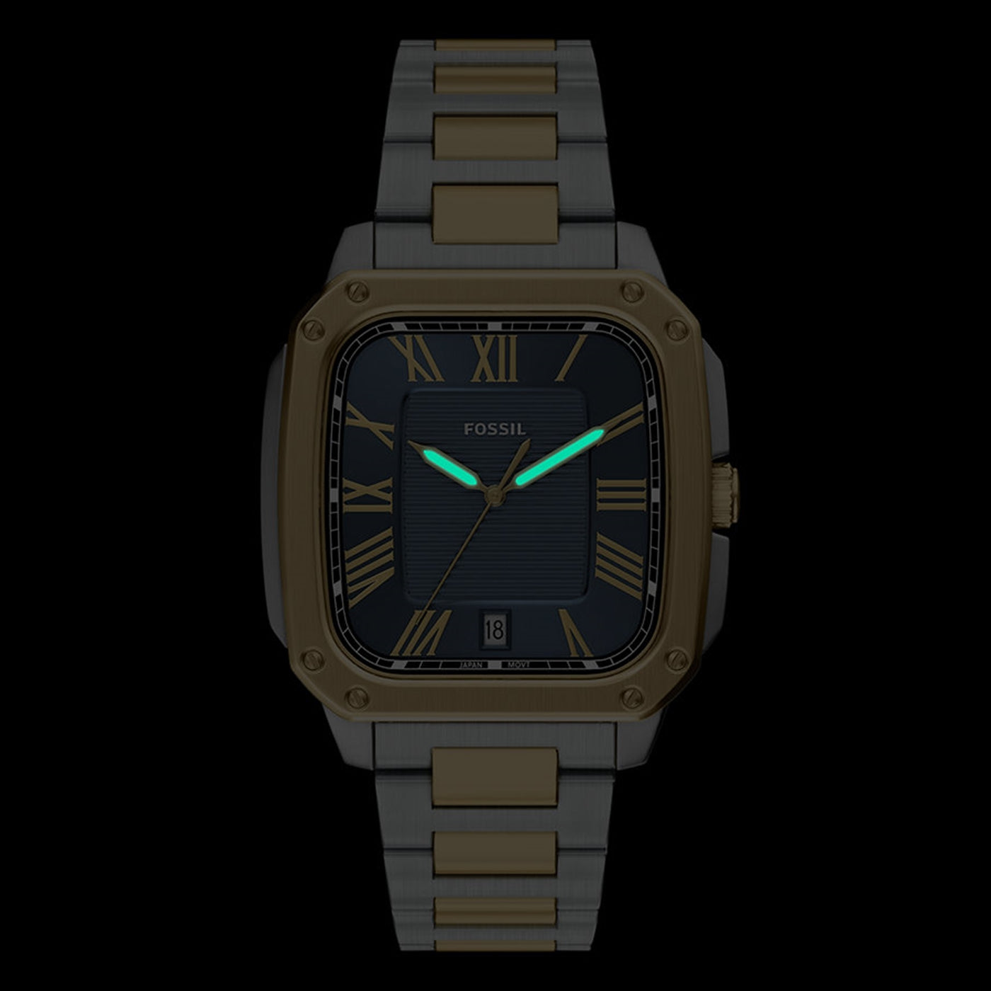 Fossil Crosby Rectangular Blue Dial Watch FS6161