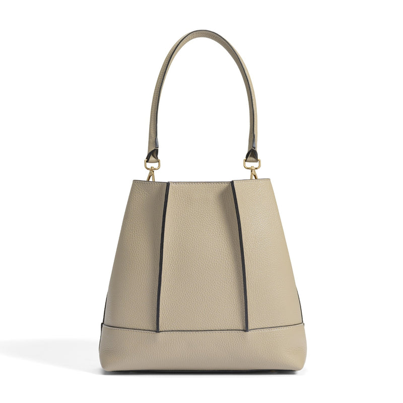 Isabel Bernard Femme Forte Macie Taupe Umhängetasche aus Kalbsleder IB25074-078-zoom-