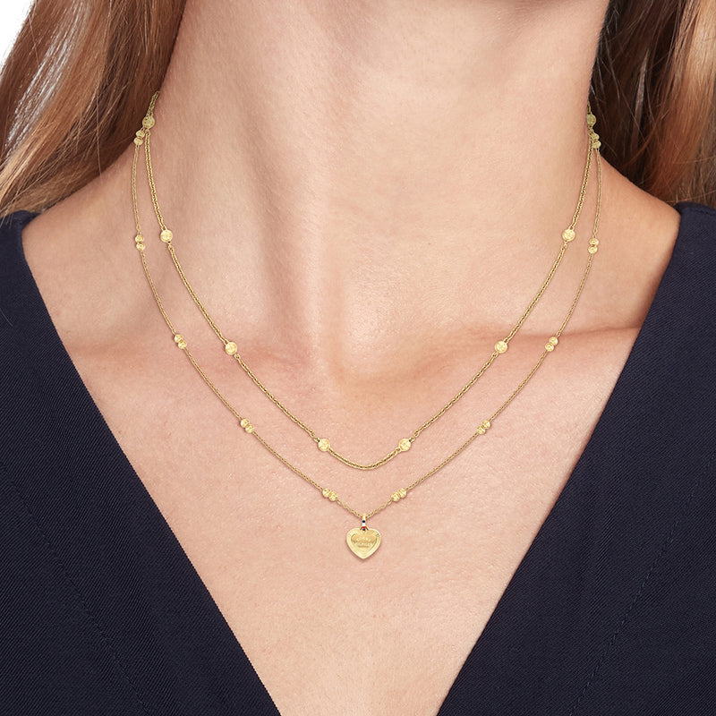 Tommy Hilfiger Edelstahl Goldfarbenes Damen Halskette TJ2781010-zoom-