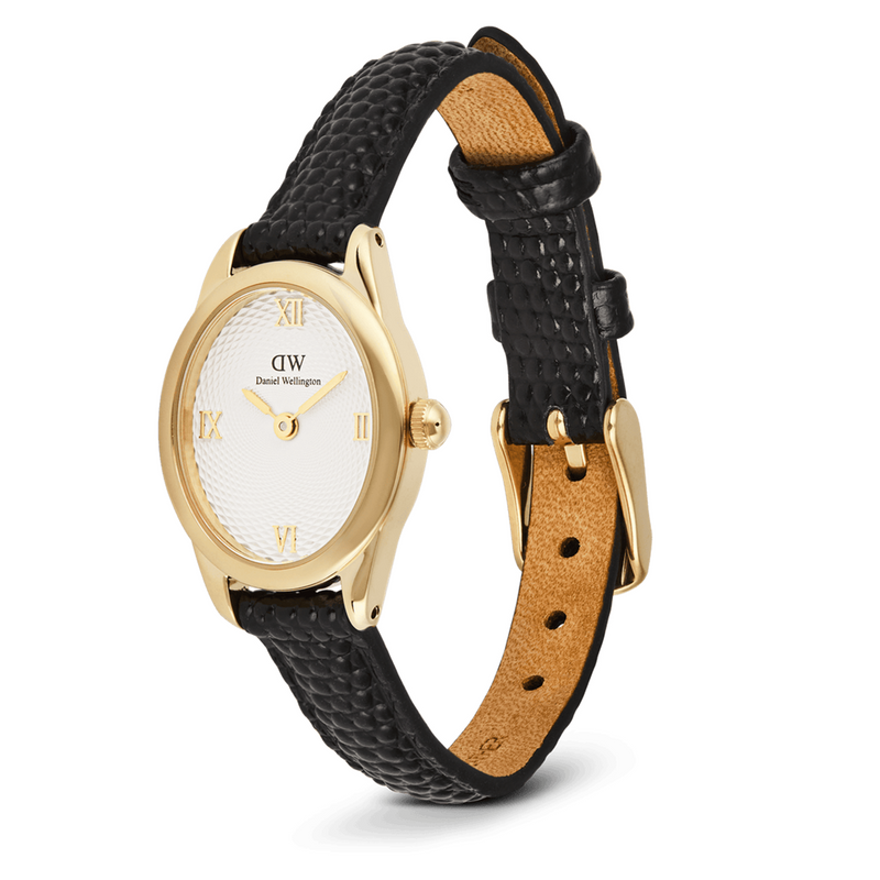 Daniel Wellington Ophelia Mini Black Lizard Goldfarben Damen Uhr DW00100890-zoom-