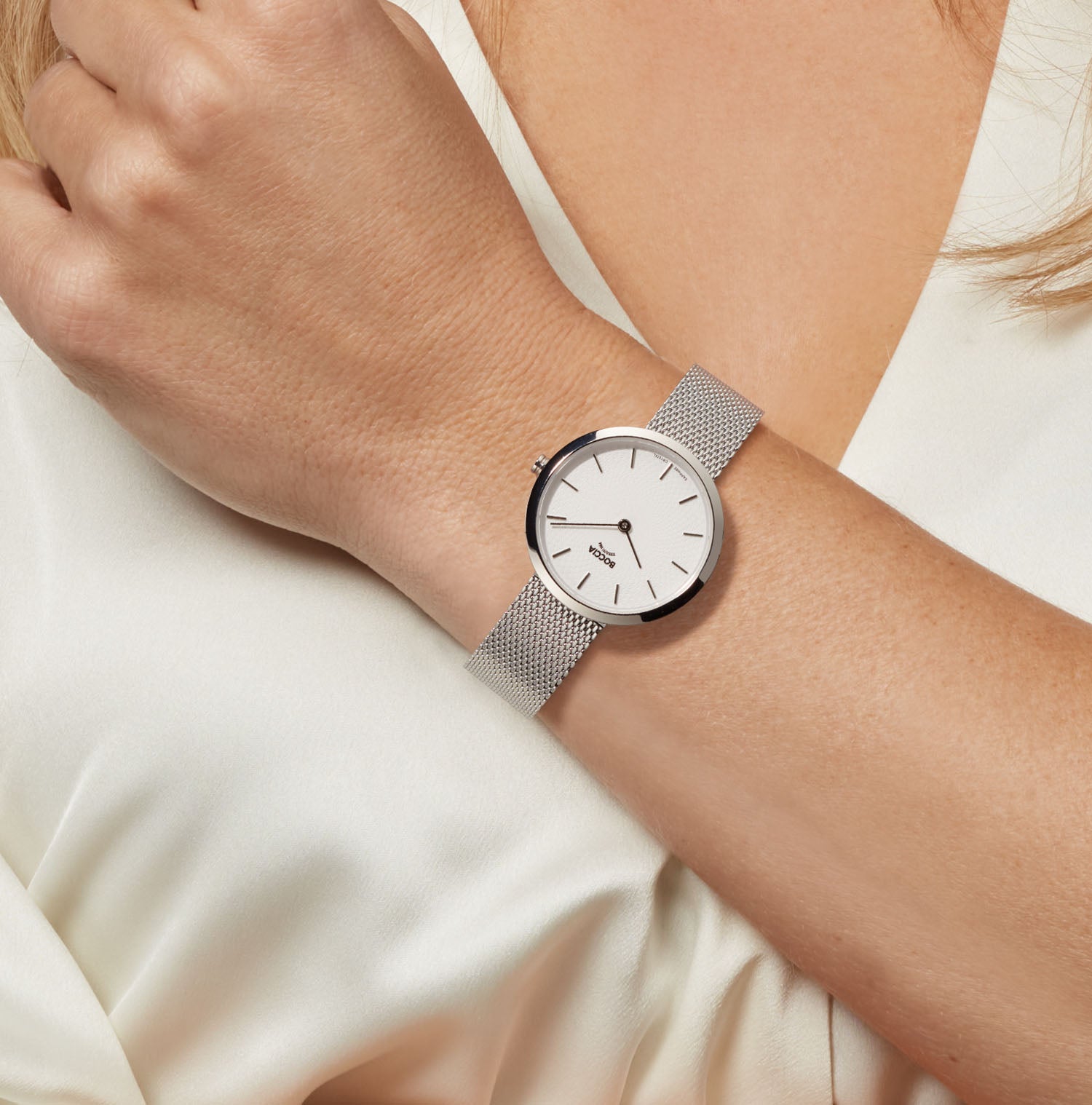 Boccia Titanium Wit Dames Horloge 2002-3279-08