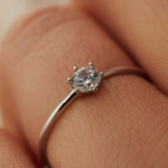 Isabel Bernard Saint Germain Abelle 14 Carat Whitegold Ring IB330024-48
