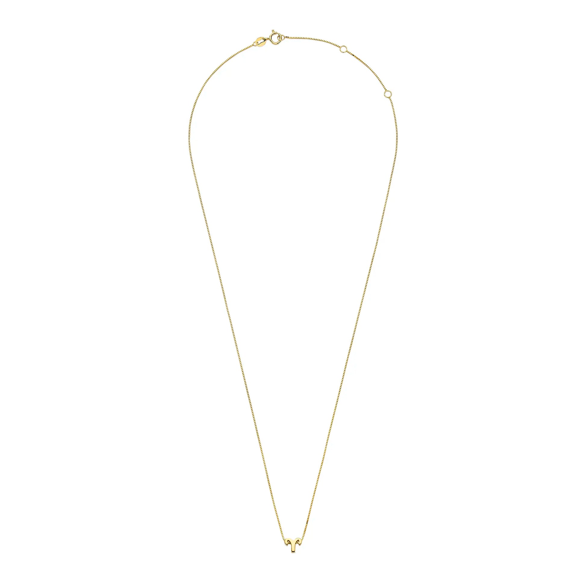 Isabel Bernard Étoiles d’Or Aries 14 Carat Gold Venetian Necklace With Horoscope IB340178